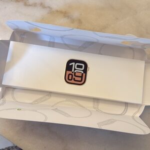 Smartwatch with Black and Gold Accents